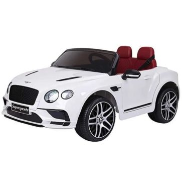 Bentley supercar électrique blanche pour enfant