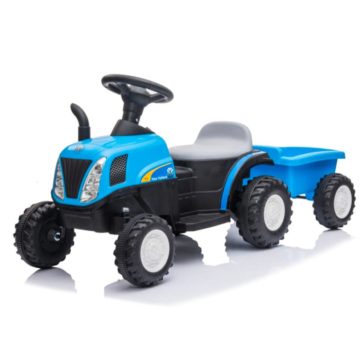 Tracteur et remorque New Holland électrique pour enfant