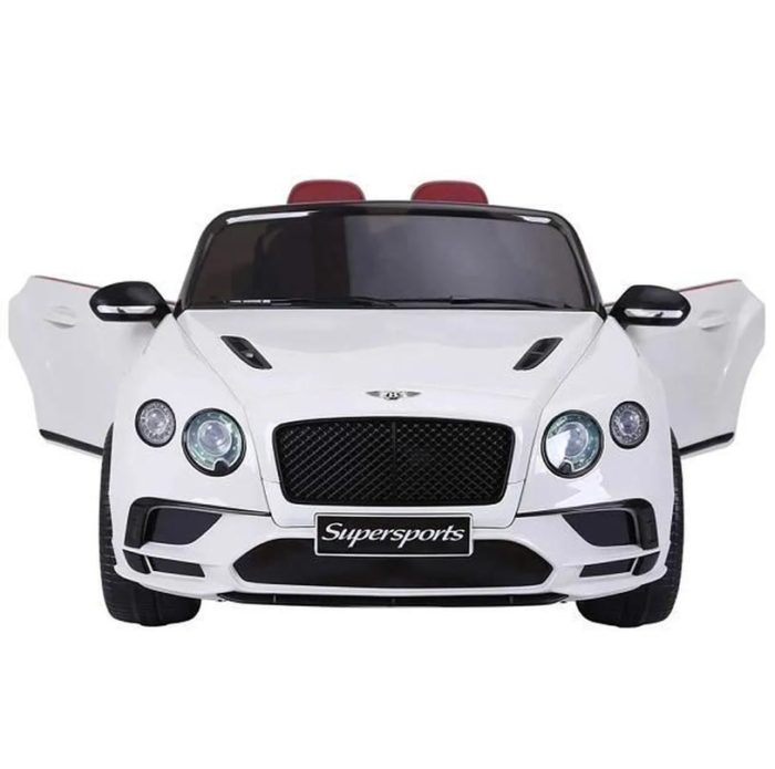 Bentley supercar électrique blanche pour enfant